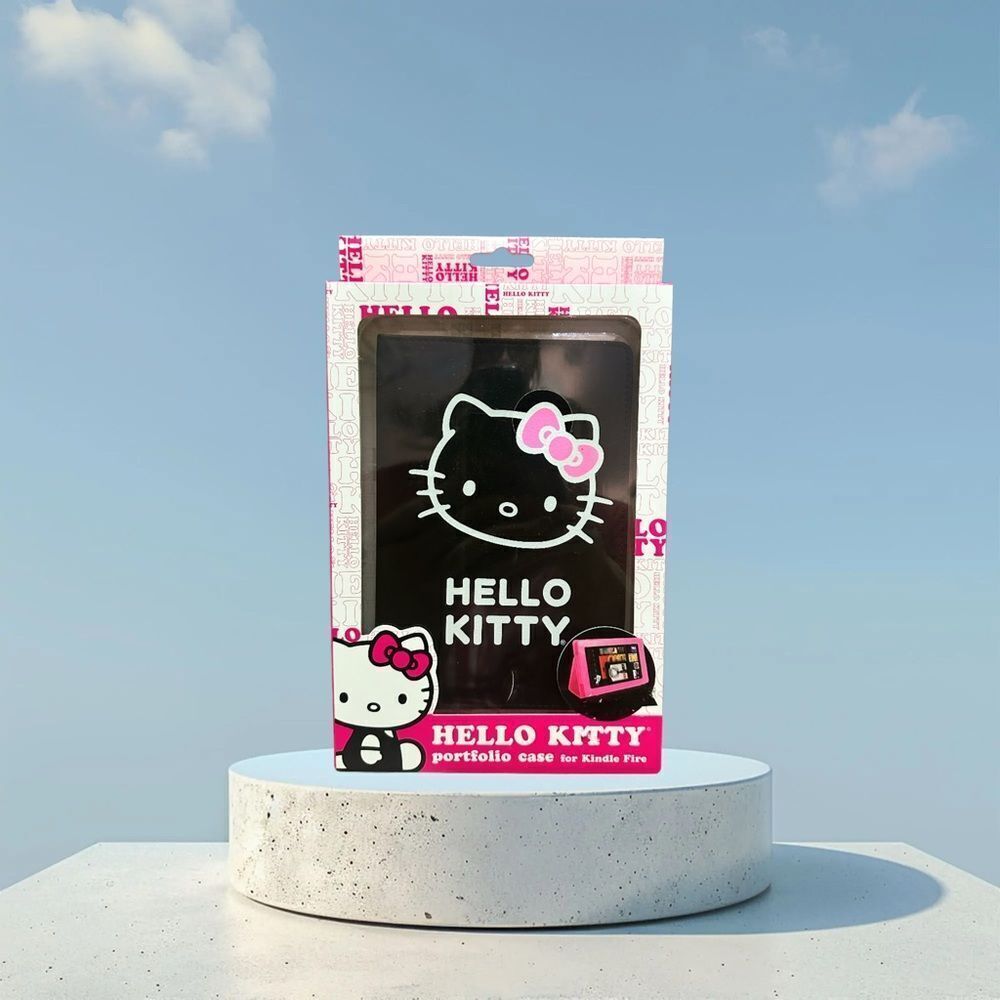Hello Kitty Black Portfolio Case for Kindle Fire
